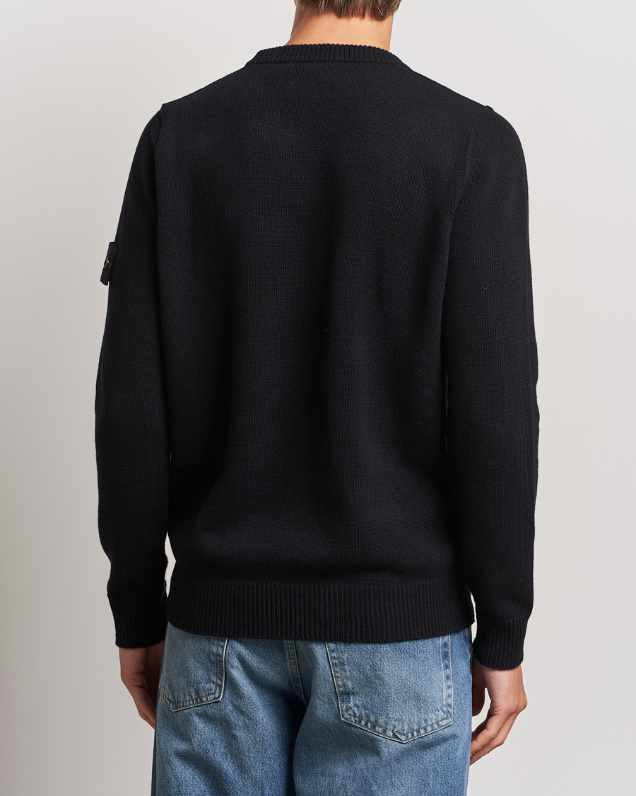 Herr | Tröjor | Stone Island | Knitted Lambwool Sweater Black
