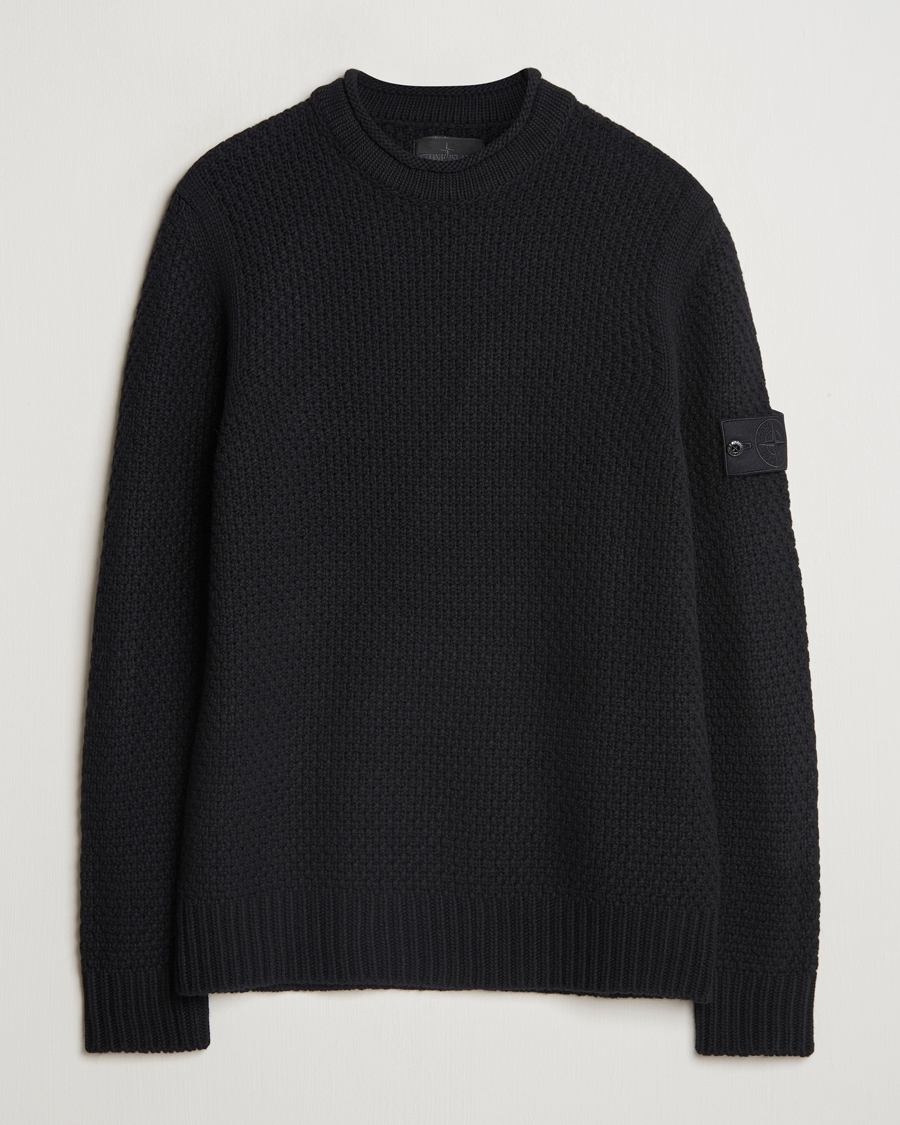 Herr | Tröjor | Stone Island | Ghost Knitted Geelong Mock Neck Black
