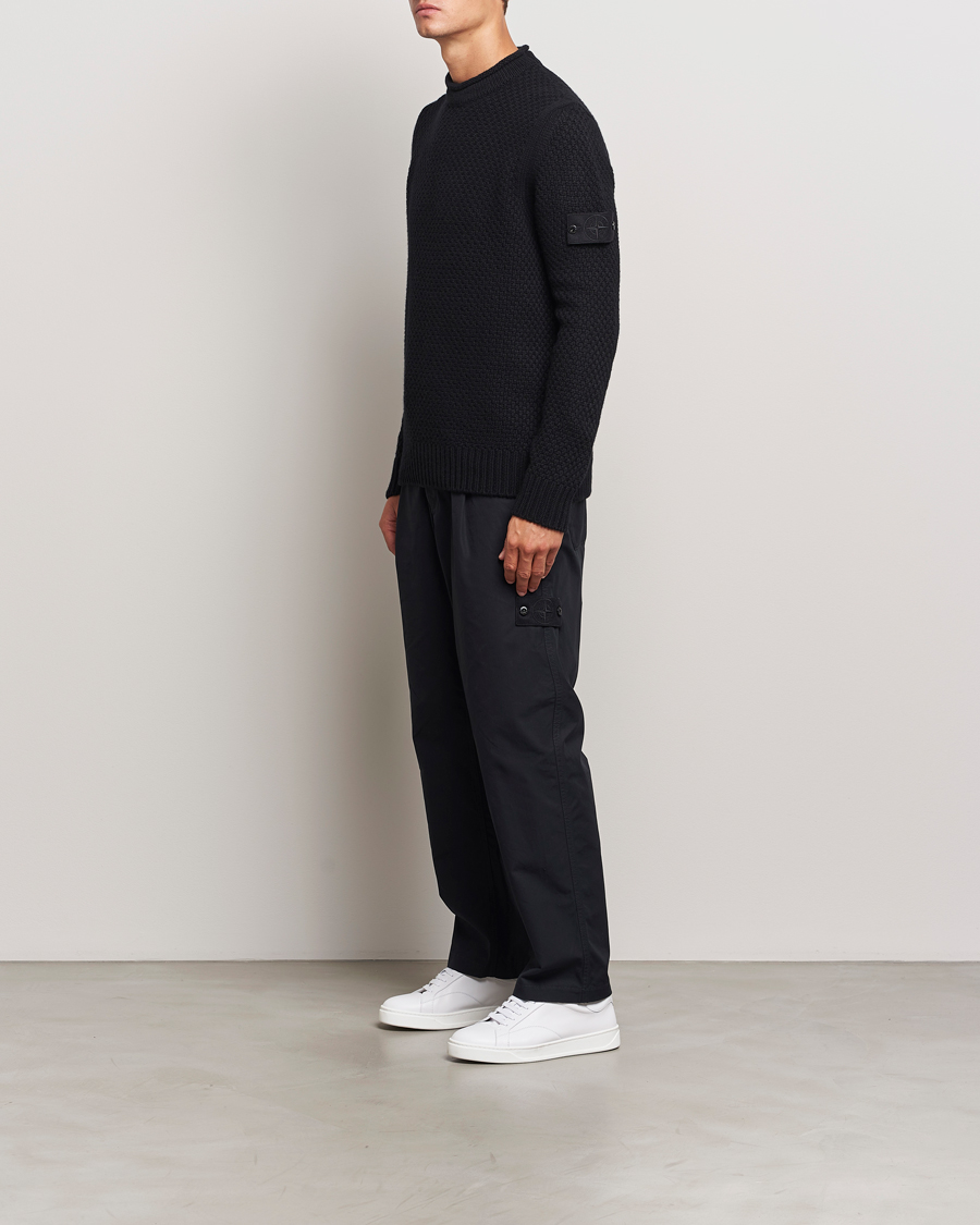 Herr | Tröjor | Stone Island | Ghost Knitted Geelong Mock Neck Black