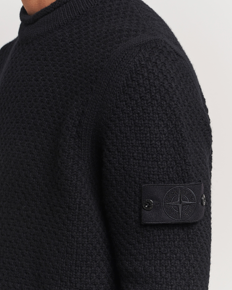 Herr | Tröjor | Stone Island | Ghost Knitted Geelong Mock Neck Black