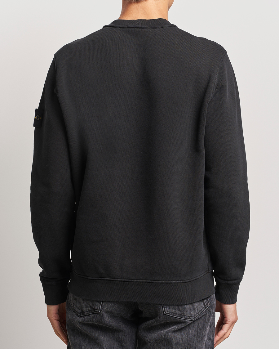 Herr | Tröjor | Stone Island | Old Dyed Cotton Sweatshirt Black