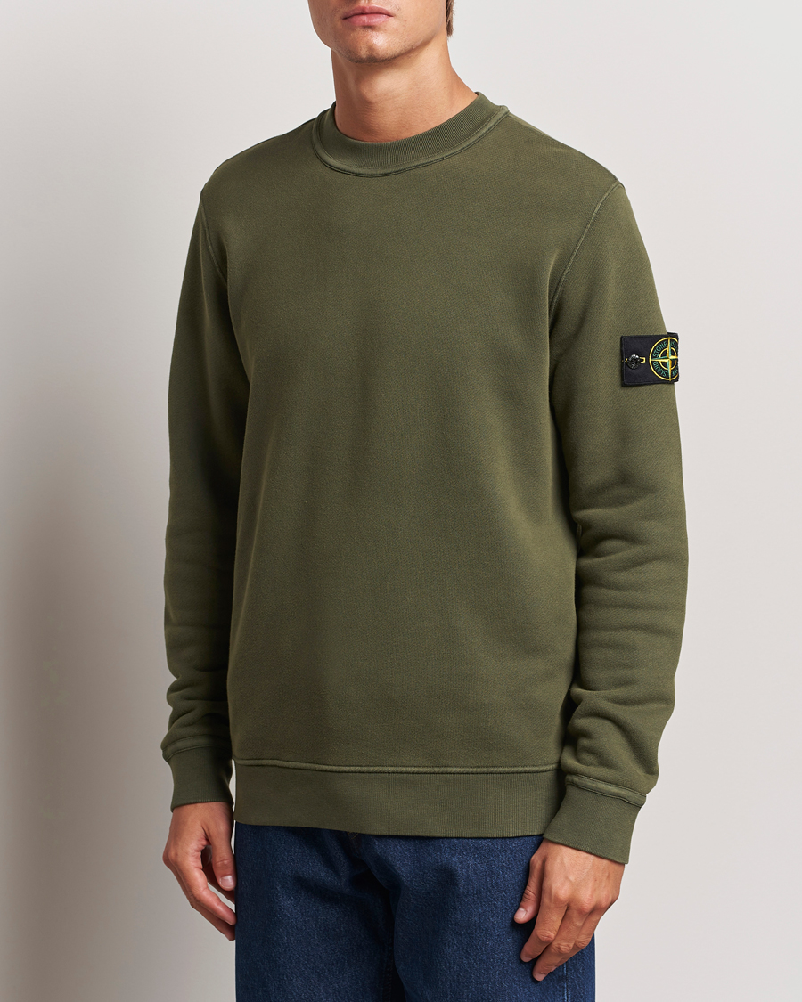 Herr | Tröjor | Stone Island | Old Dyed Cotton Sweatshirt Musk