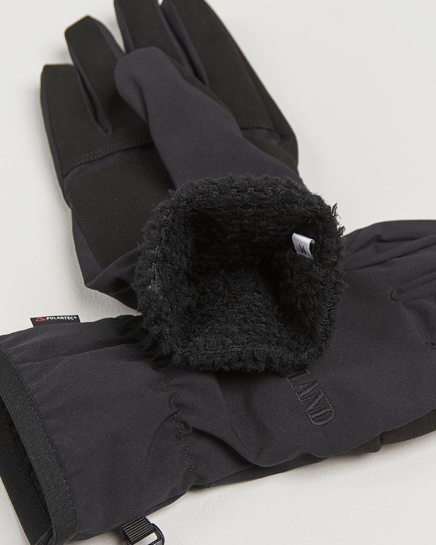 Herr | Stone Island Soft Shell-R_e Recycled Gloves Black | Stone Island | Soft Shell-R_e Recycled Gloves Black