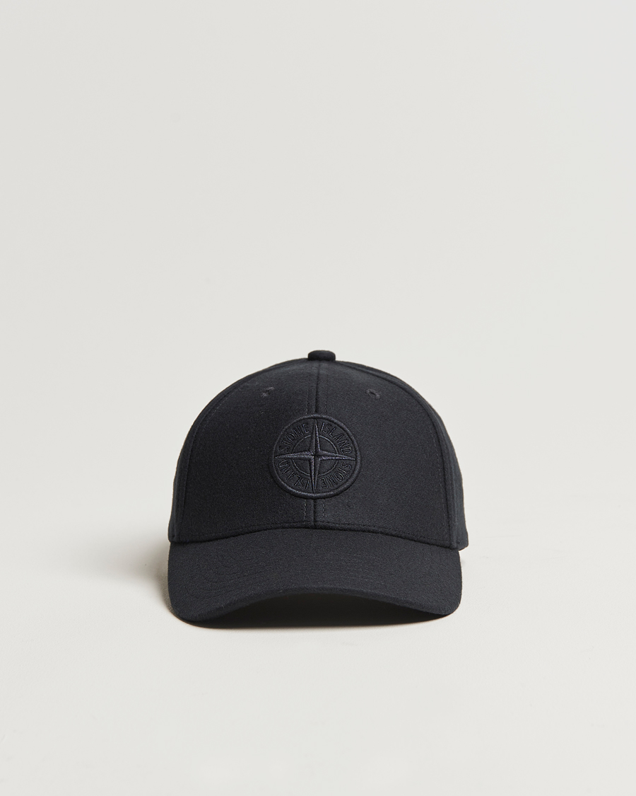 Herr | Stone Island Wool Nylon Flannel Cap Navy Blue | Stone Island | Wool Nylon Flannel Cap Navy Blue