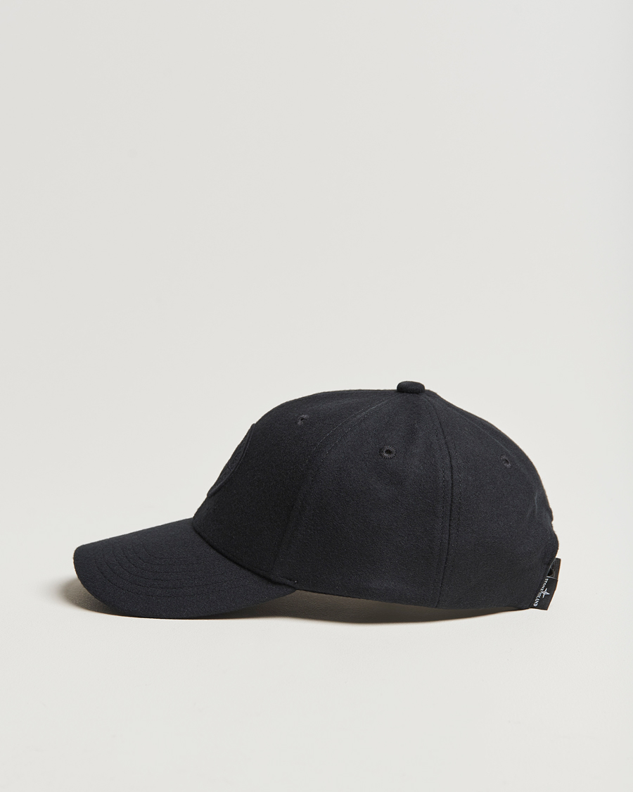 Herr | Stone Island Wool Nylon Flannel Cap Navy Blue | Stone Island | Wool Nylon Flannel Cap Navy Blue