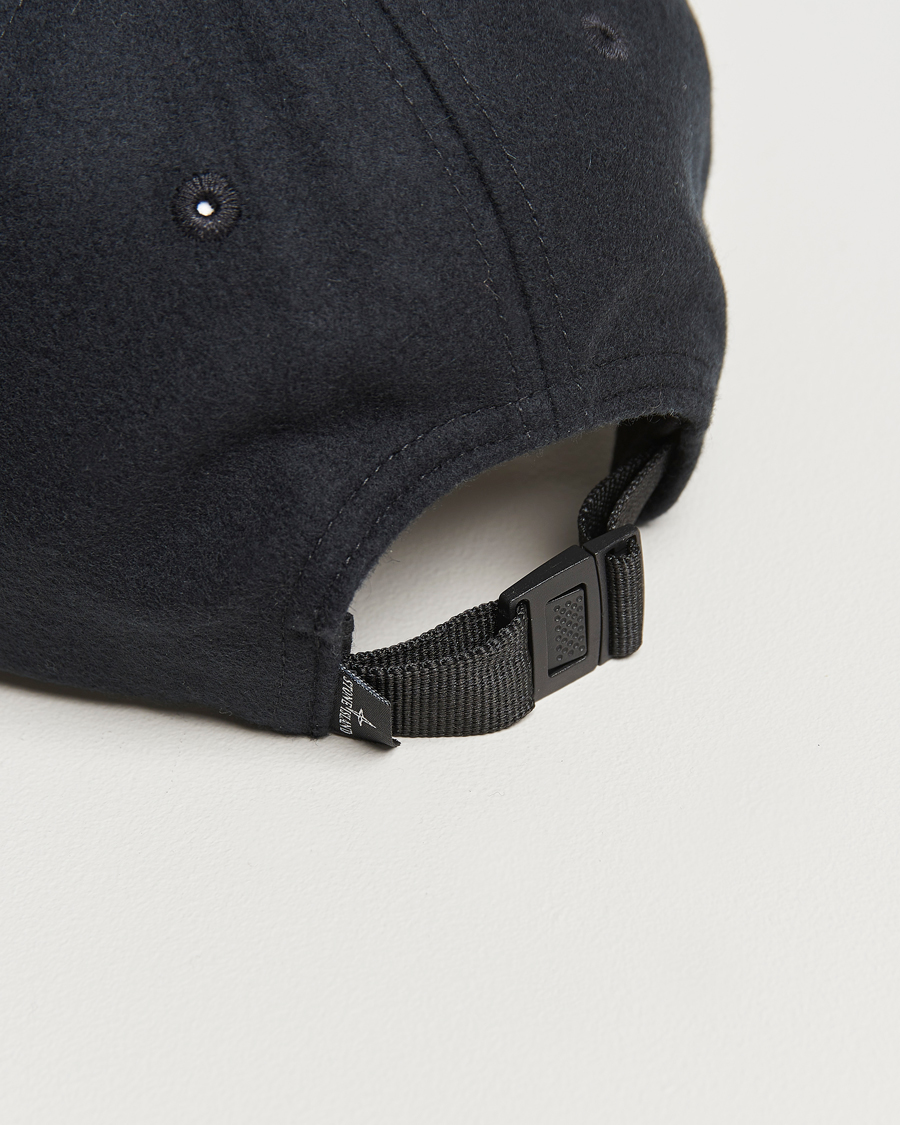 Herr | Stone Island Wool Nylon Flannel Cap Navy Blue | Stone Island | Wool Nylon Flannel Cap Navy Blue