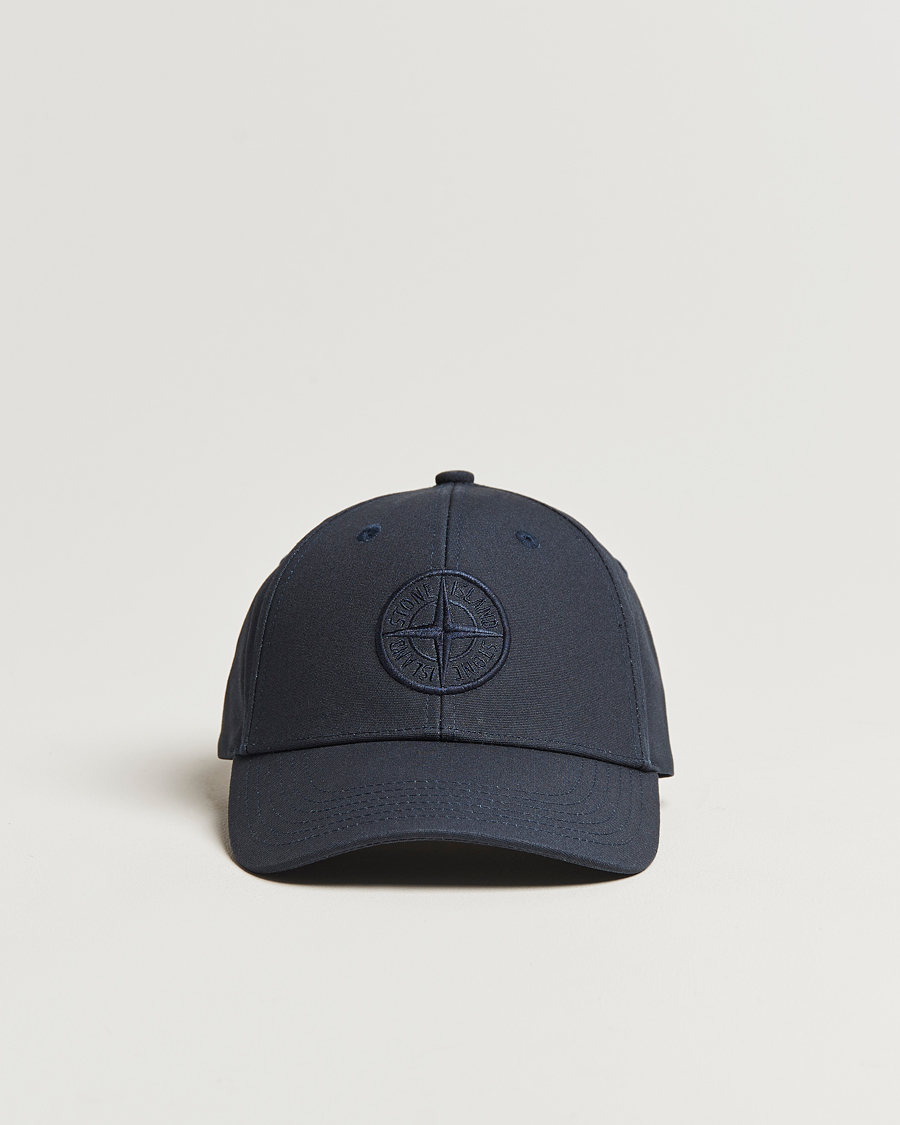 Herr | Stone Island Cotton Rep Logo Cap Navy Blue | Stone Island | Cotton Rep Logo Cap Navy Blue