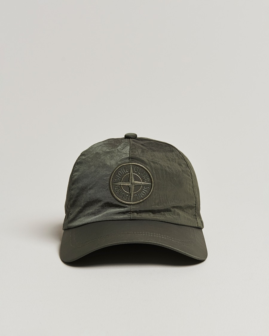 Herr | Stone Island Nylon Metal Logo Cap Musk | Stone Island | Nylon Metal Logo Cap Musk