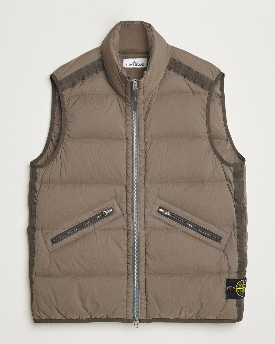 Herr | Jackor | Stone Island | Nylon Down-TC Vest Walnut