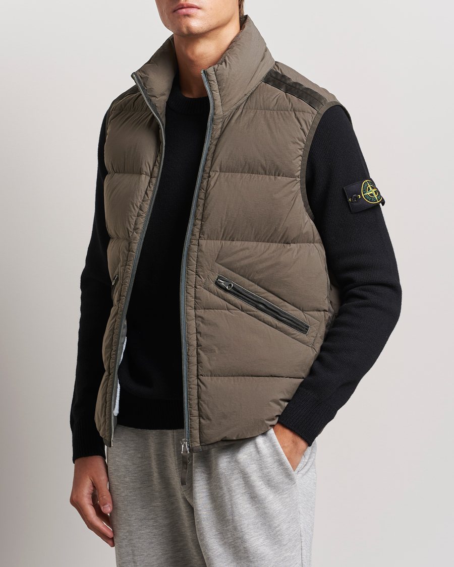 Herr | Jackor | Stone Island | Nylon Down-TC Vest Walnut