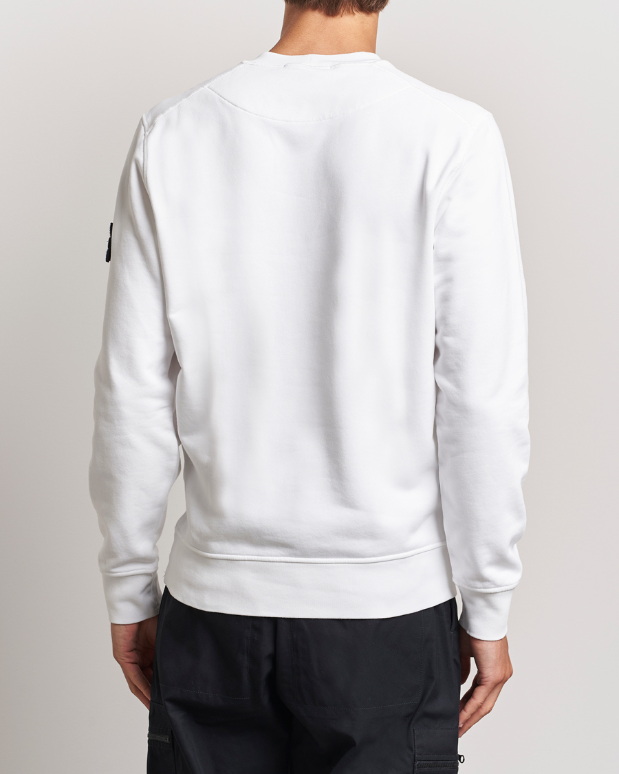 Herr | Tröjor | Stone Island | Garment Dyed Fleece Sweatshirt White