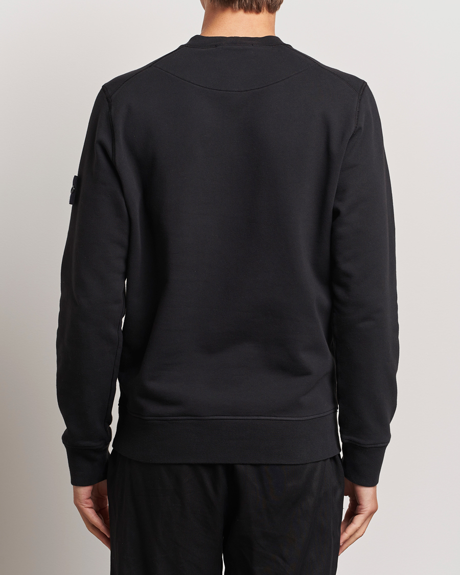 Herr | Tröjor | Stone Island | Garment Dyed Fleece Sweatshirt Black