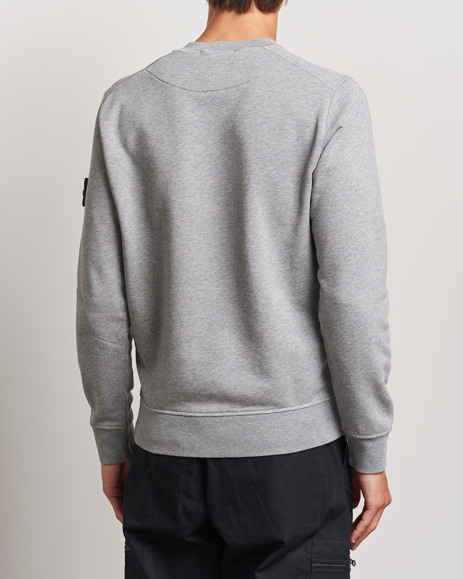 Herr | Tröjor | Stone Island | Garment Dyed Fleece Sweatshirt Melange Grey