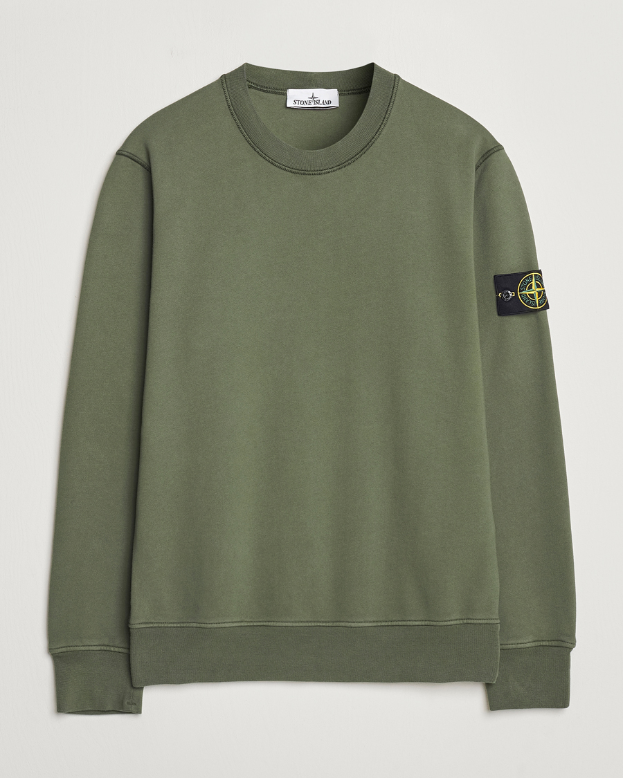 Herr | Tröjor | Stone Island | Garment Dyed Fleece Sweatshirt Musk