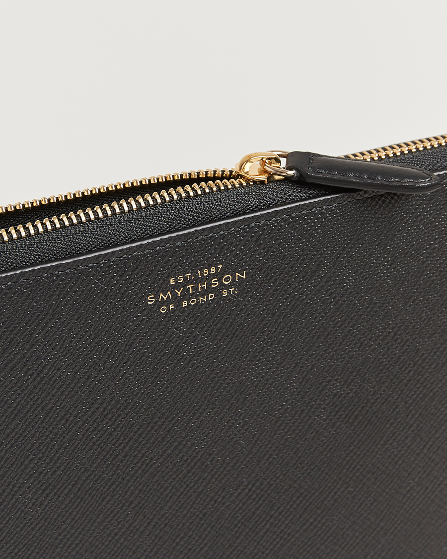 Herr | Väskor | Smythson | Panama Small Laptop Case Black