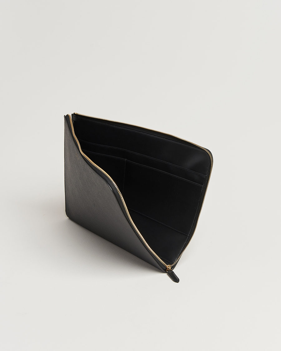 Herr | Väskor | Smythson | Panama Small Laptop Case Black