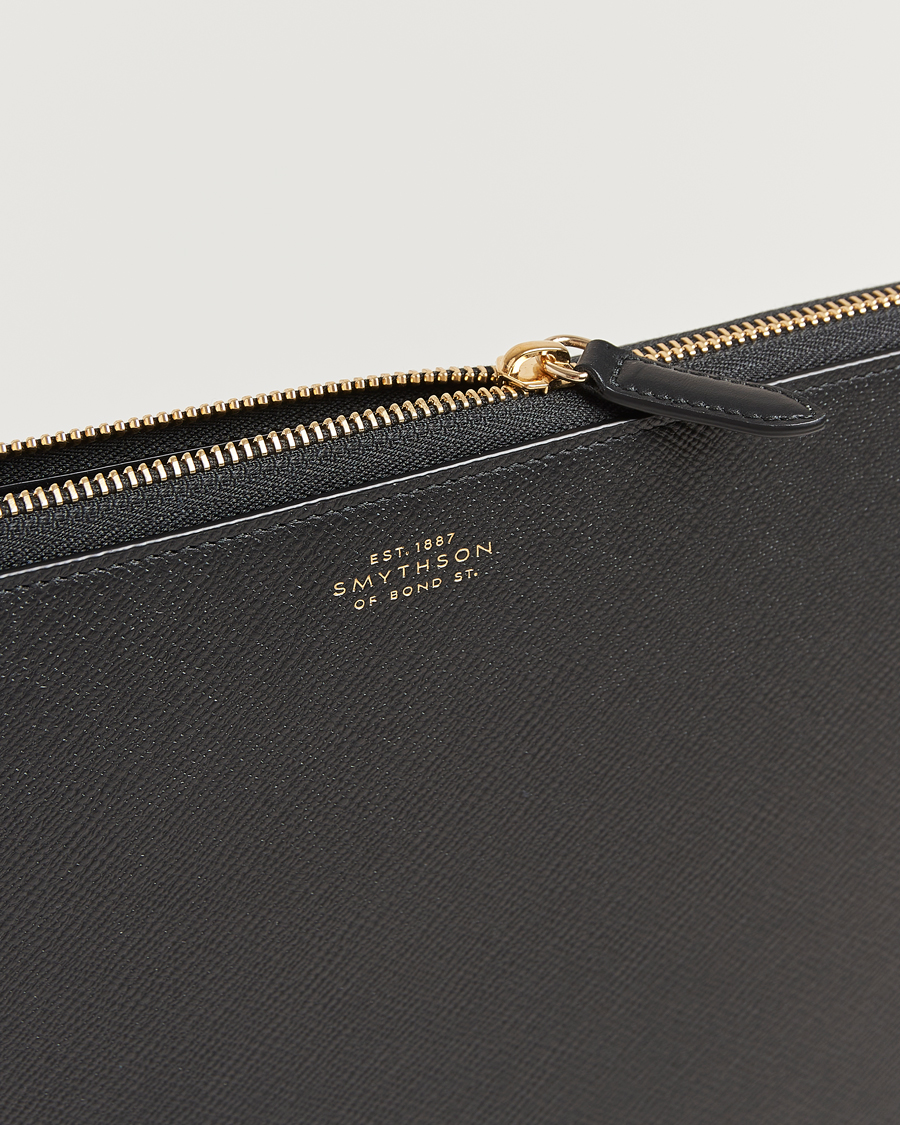 Herr | Väskor | Smythson | Panama Large Laptop Case Black