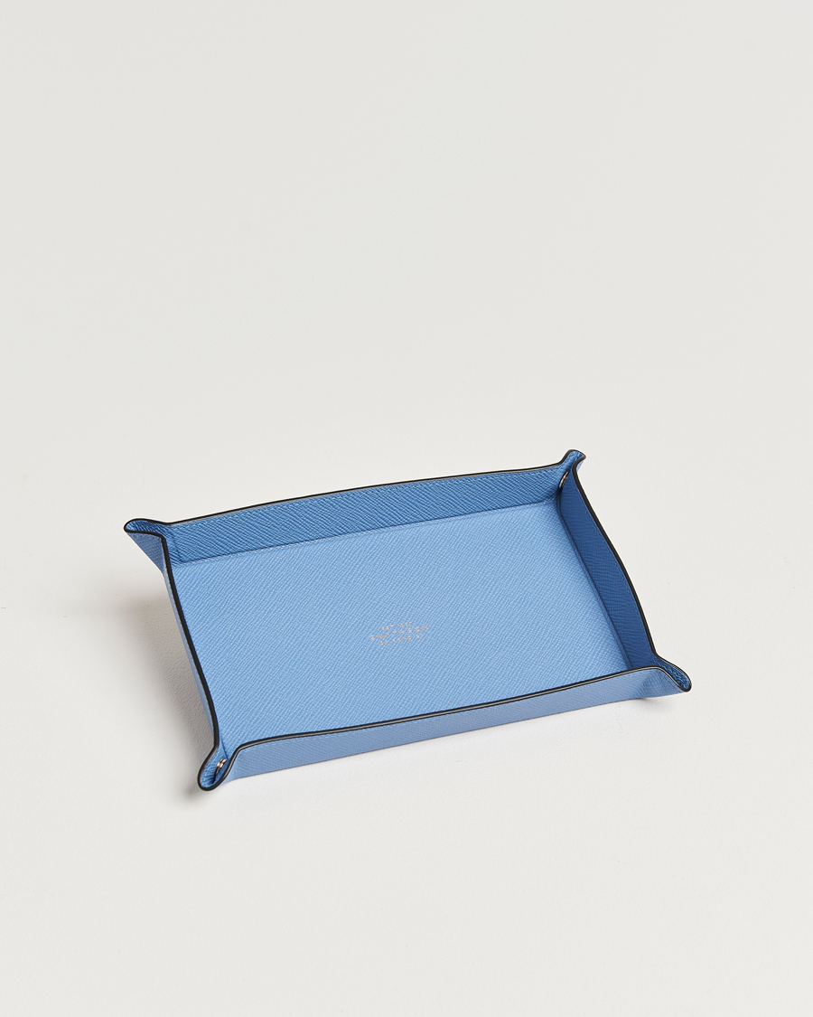 Herr | Till hemmet | Smythson | Panama Leather Trinket Tray Blue Nile