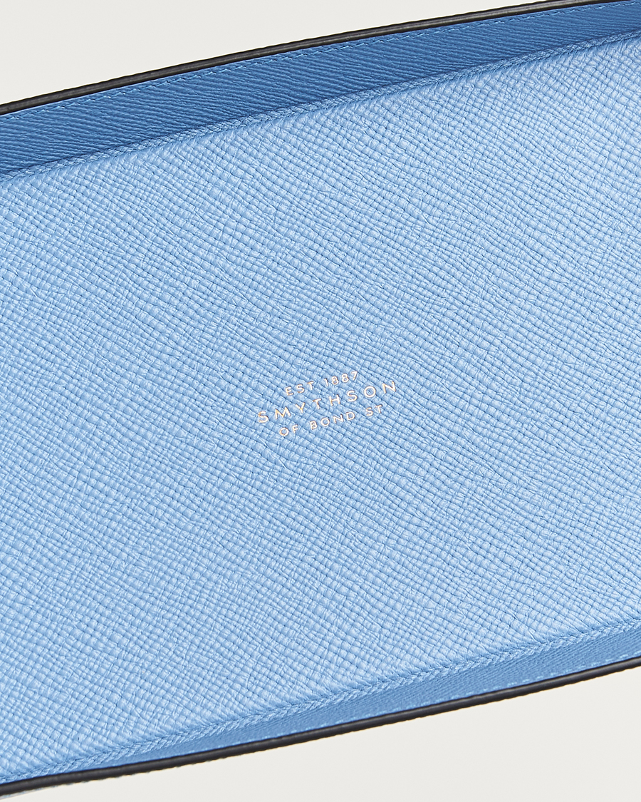 Herr | Till hemmet | Smythson | Panama Leather Trinket Tray Blue Nile