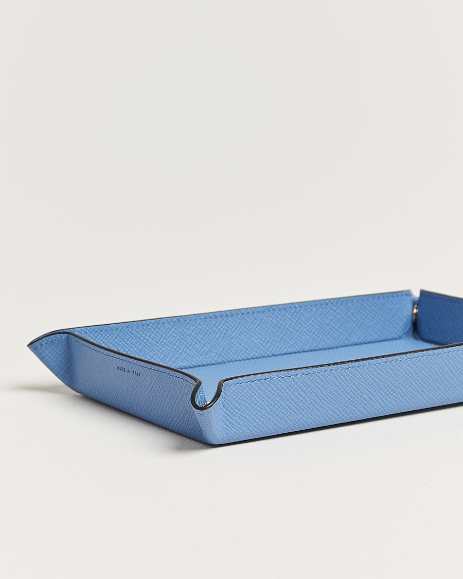 Herr | Till hemmet | Smythson | Panama Leather Trinket Tray Blue Nile