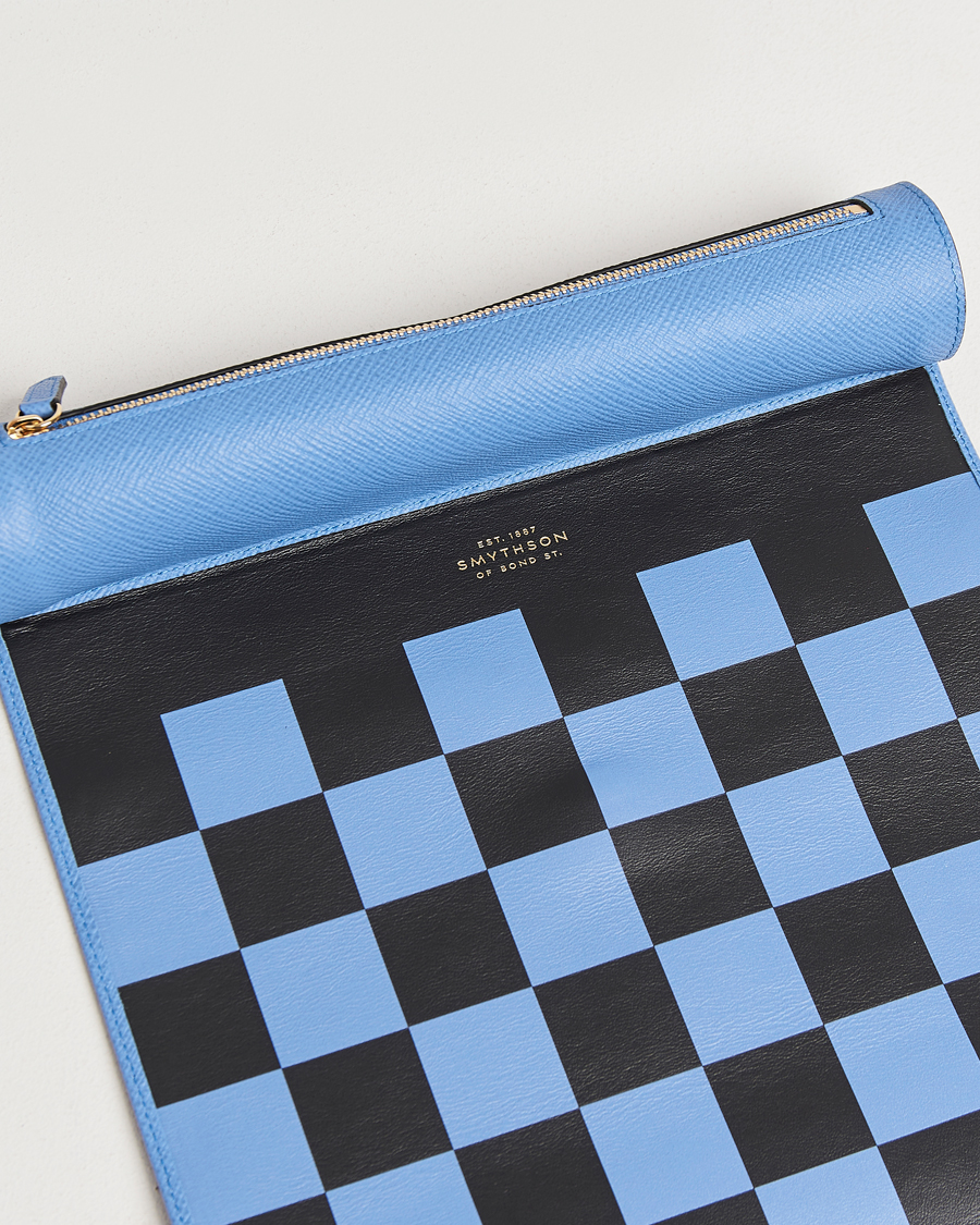 Herr | Spel & fritid | Smythson | Panama Chess Roll Nile Blue