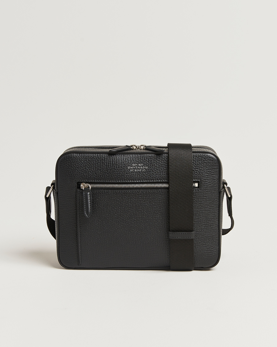 Herr | Väskor | Smythson | Ludlow Zip Crossbody Bag Black