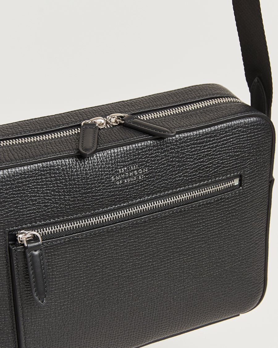 Herr | Väskor | Smythson | Ludlow Zip Crossbody Bag Black