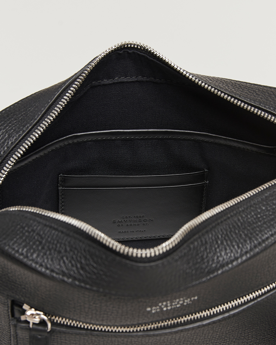 Herr | Väskor | Smythson | Ludlow Zip Crossbody Bag Black
