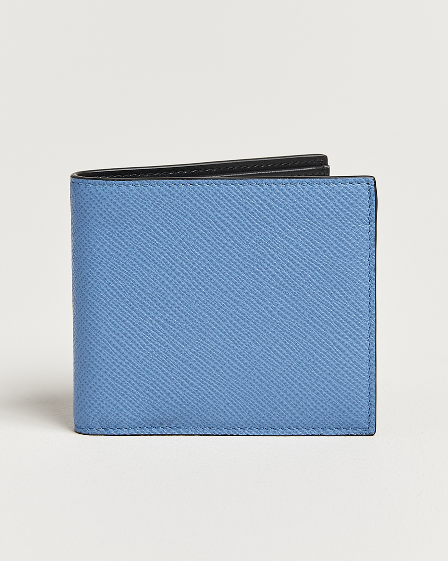 Herr | Plånböcker | Smythson | Panama 6 Card Leather Wallet Nile Blue