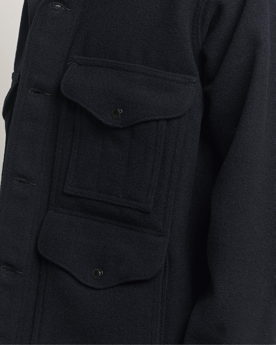Herr | Jackor | Filson | Mackinaw Wool Cruiser Dark Navy