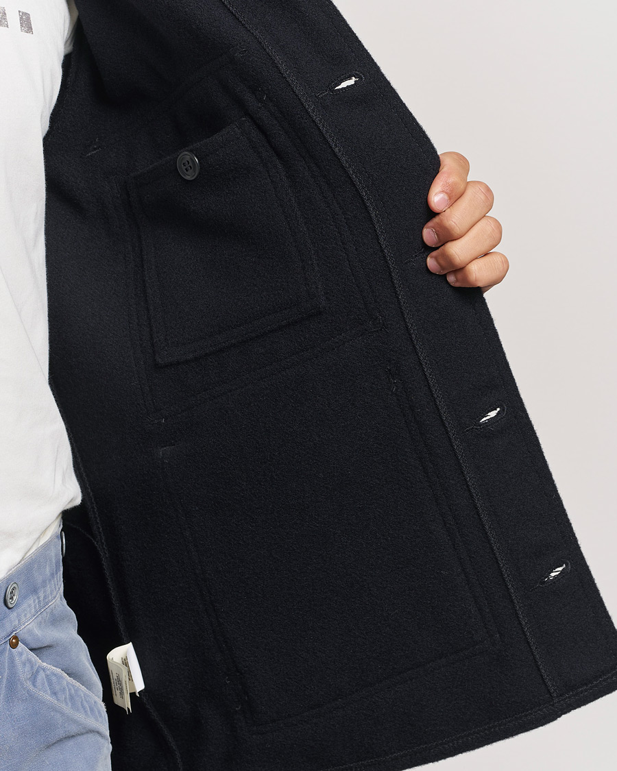 Herr | Jackor | Filson | Mackinaw Wool Cruiser Dark Navy