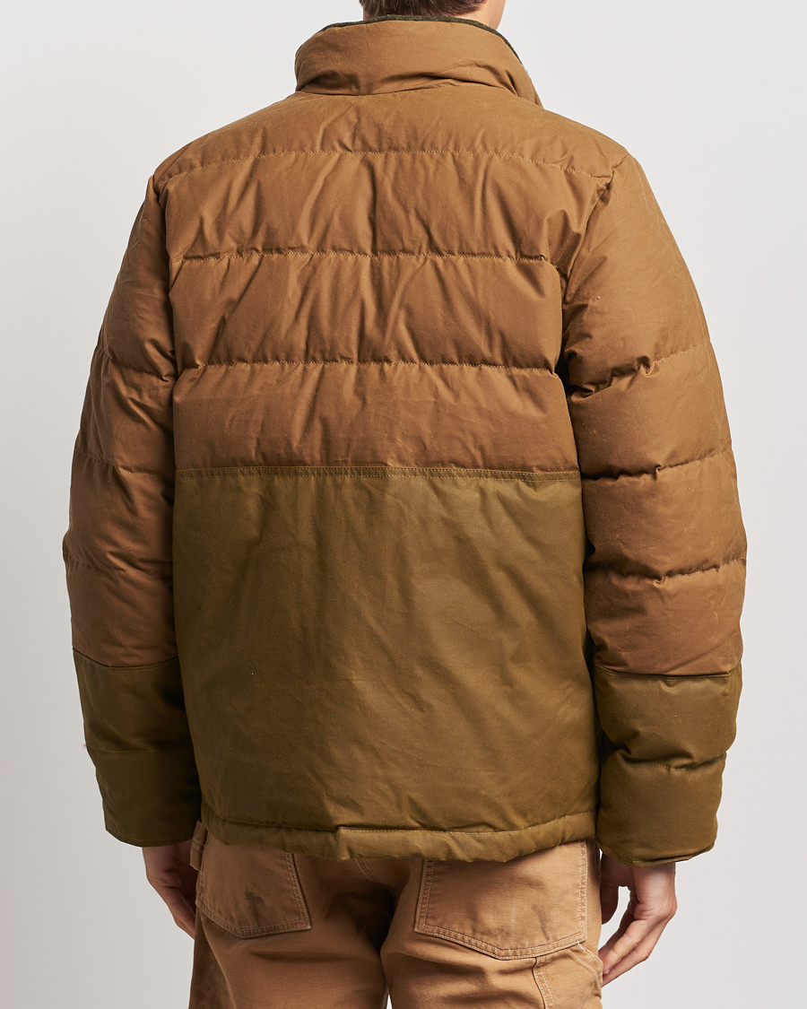 Herr | Jackor | Filson | Oiled Covered Down Cruiser Dark Tan