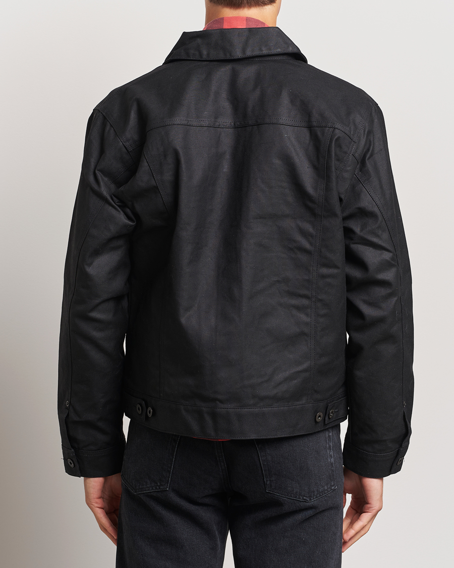 Herr | Jackor | Filson | Short Lined Tin Cloth Cruiser Black