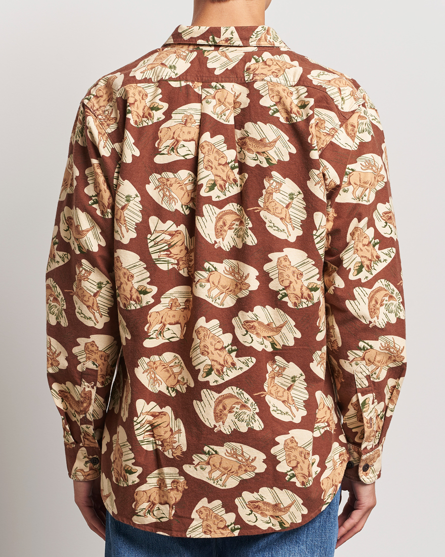 Herr | Skjortor | Filson | Field Flannel Shirt Sorrel Horse/Wildlife