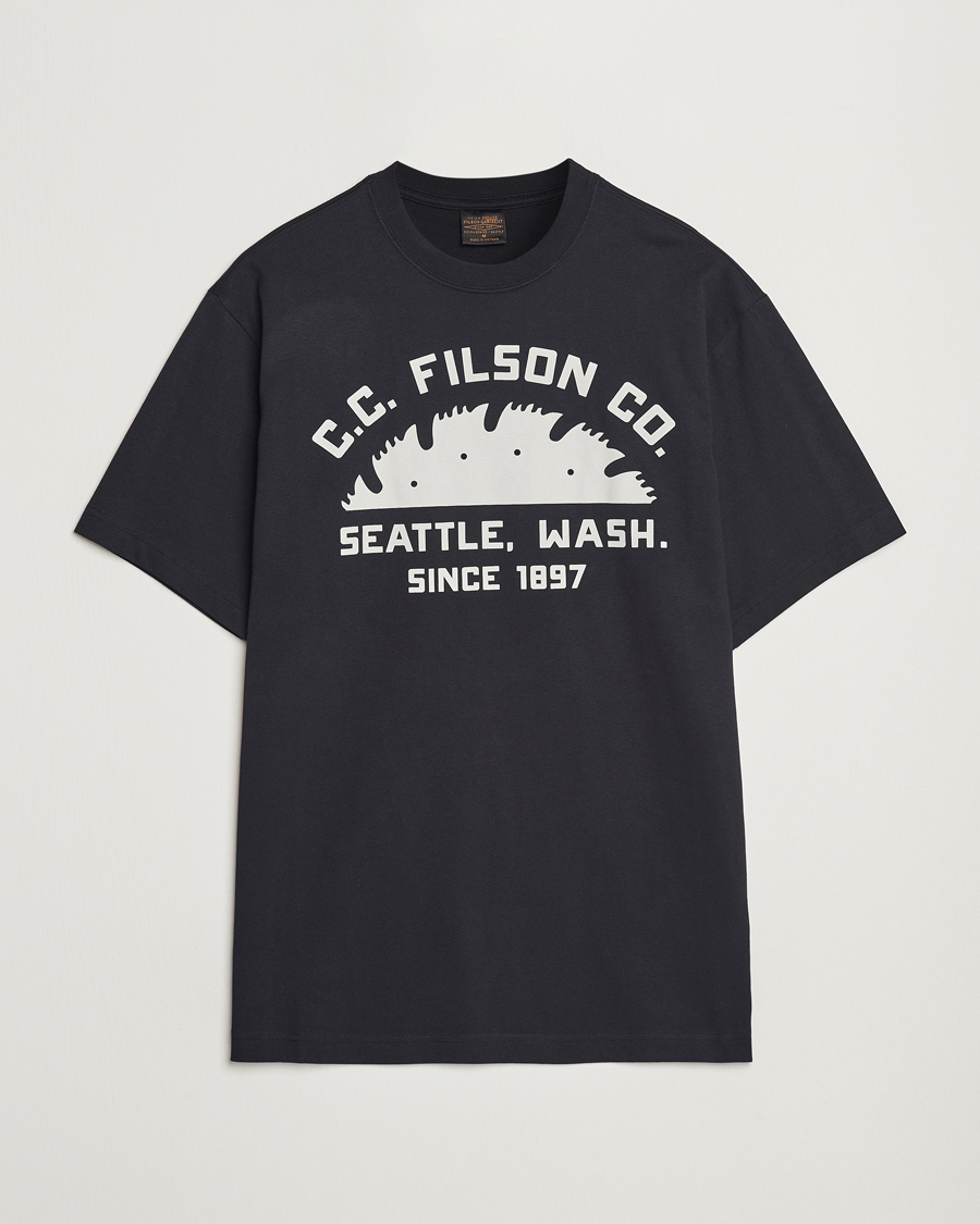 Herr | T-Shirts | Filson | Printed Cotton T-Shirt Black