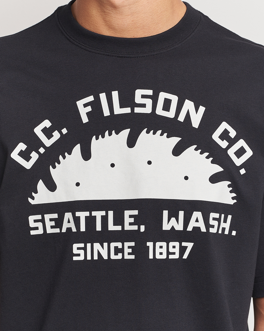 Herr | T-Shirts | Filson | Printed Cotton T-Shirt Black