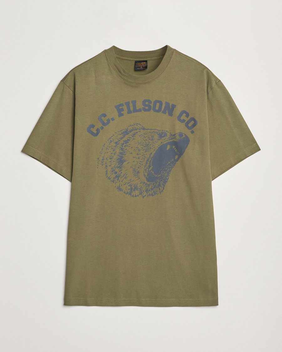 Herr | T-Shirts | Filson | Printed Cotton T-Shirt Ivy Green