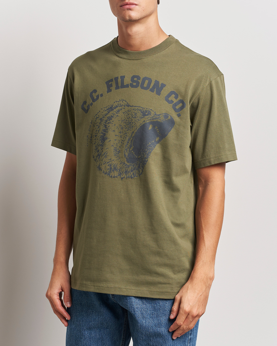 Herr | T-Shirts | Filson | Printed Cotton T-Shirt Ivy Green
