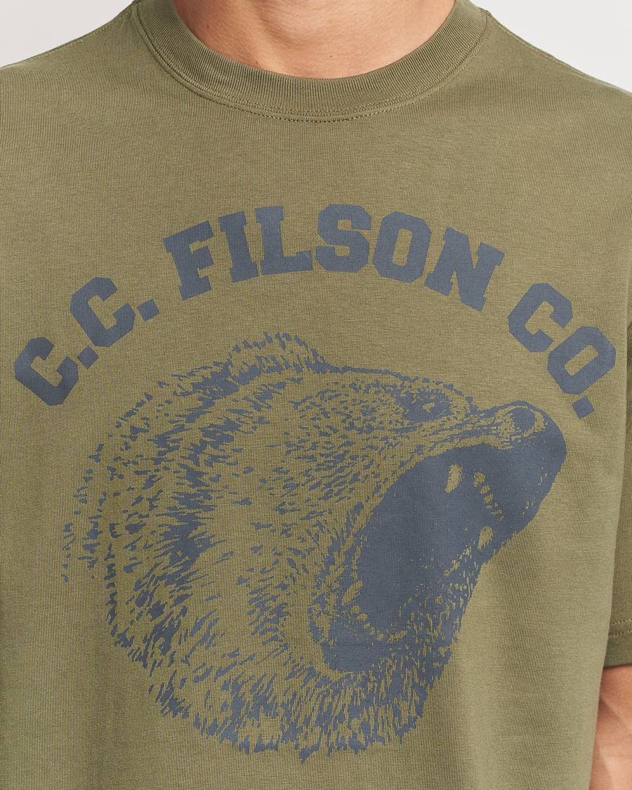 Herr | T-Shirts | Filson | Printed Cotton T-Shirt Ivy Green