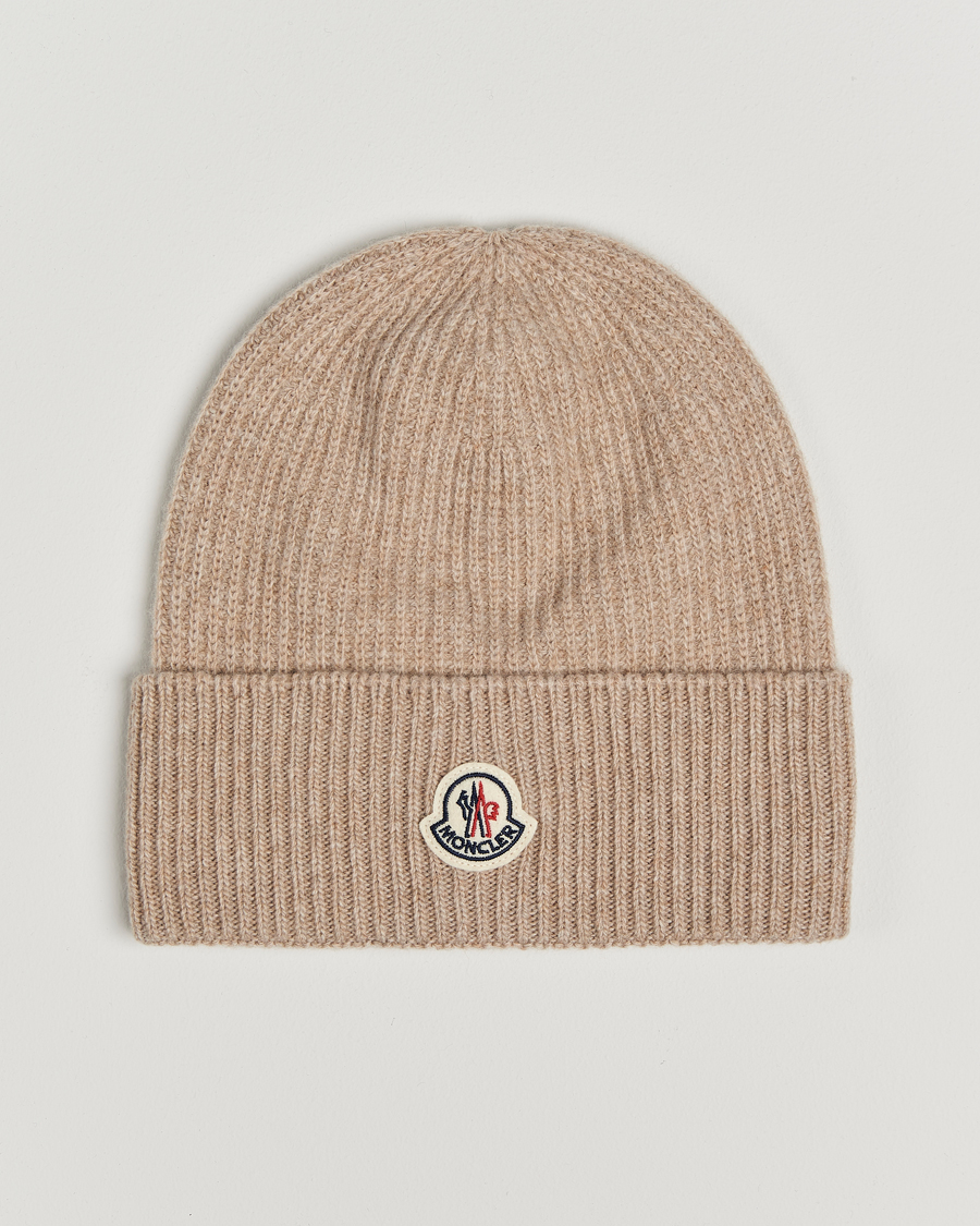 Herr | Moncler Cashmere Beanie Beige | Moncler | Cashmere Beanie Beige