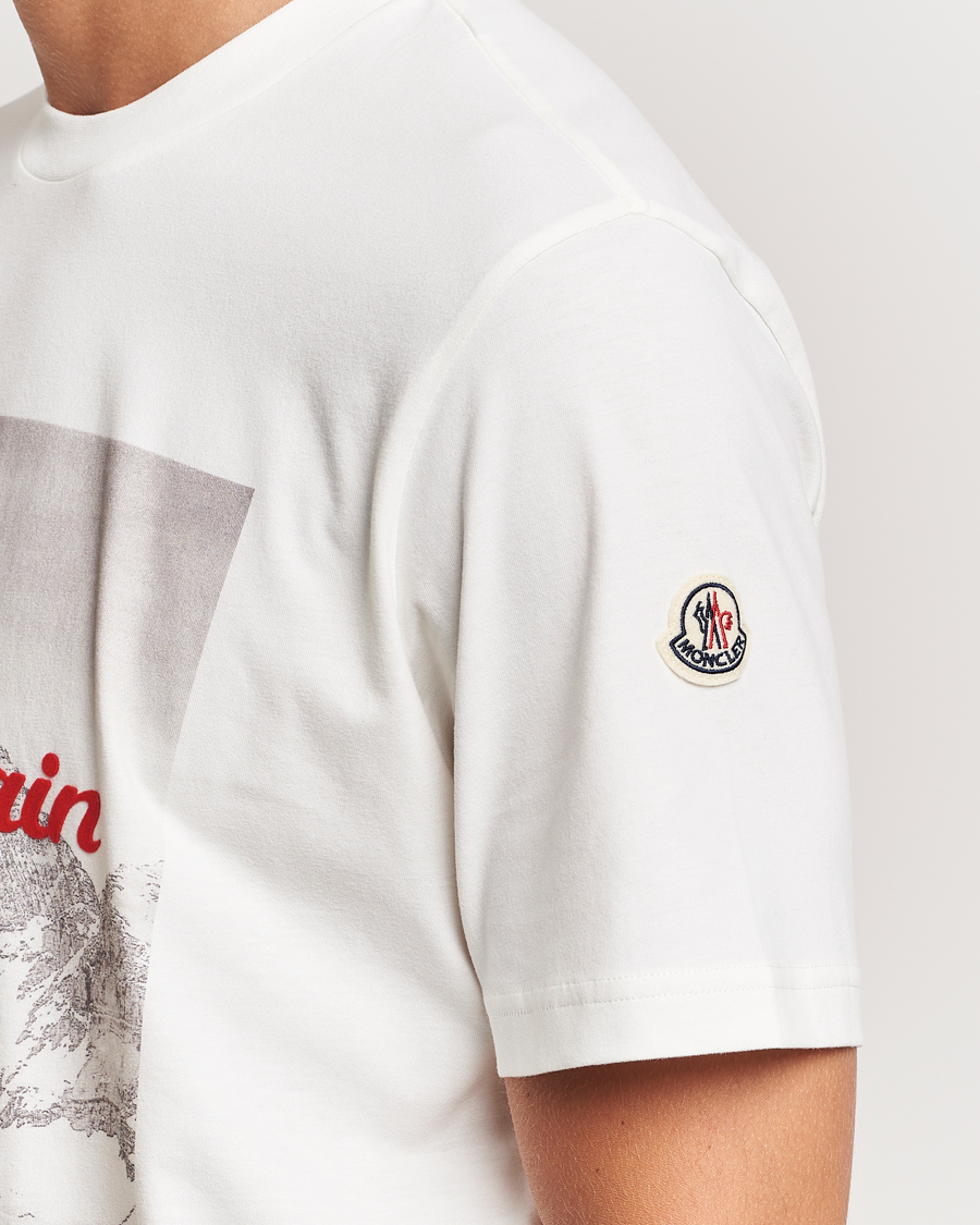 Herr | T-Shirts | Moncler | Mountain Lovers T-Shirt White