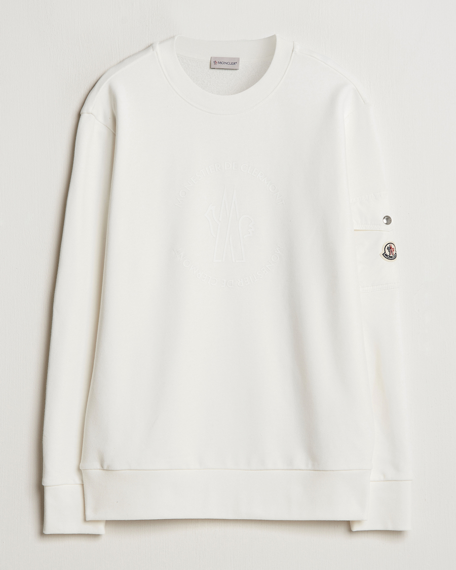 Herr | Tröjor | Moncler | Pocket Sleeve Sweatshirt Off White