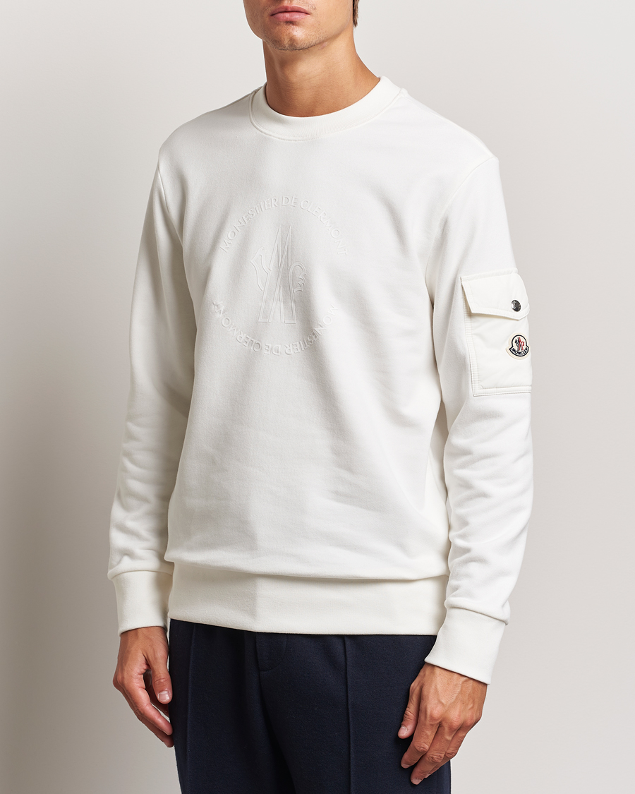 Herr | Tröjor | Moncler | Pocket Sleeve Sweatshirt Off White
