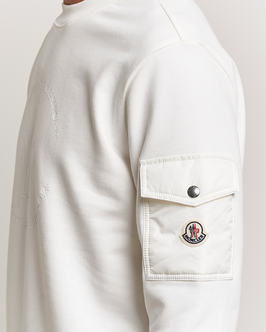 Herr | Tröjor | Moncler | Pocket Sleeve Sweatshirt Off White