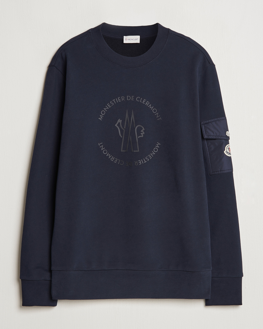 Moncler Pocket Sleeve Sweatshirt Navy