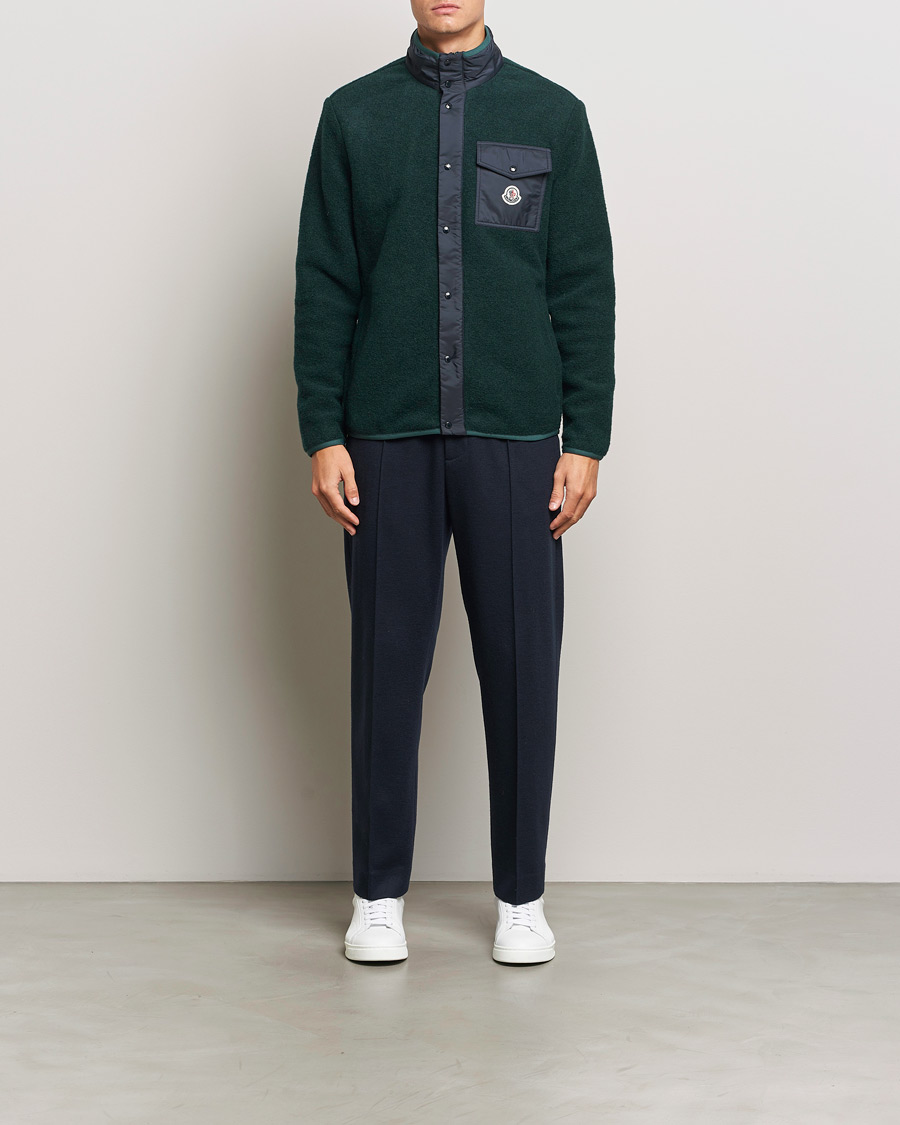Herr | Tröjor | Moncler | Full Zip Pocket Cardigan Navy