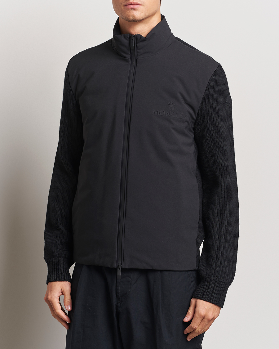 Herr | Tröjor | Moncler | Hybrid Zip Cardigan Black