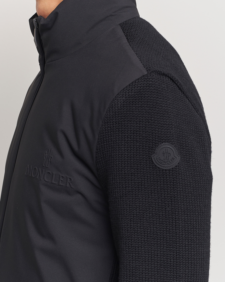 Herr | Tröjor | Moncler | Hybrid Zip Cardigan Black