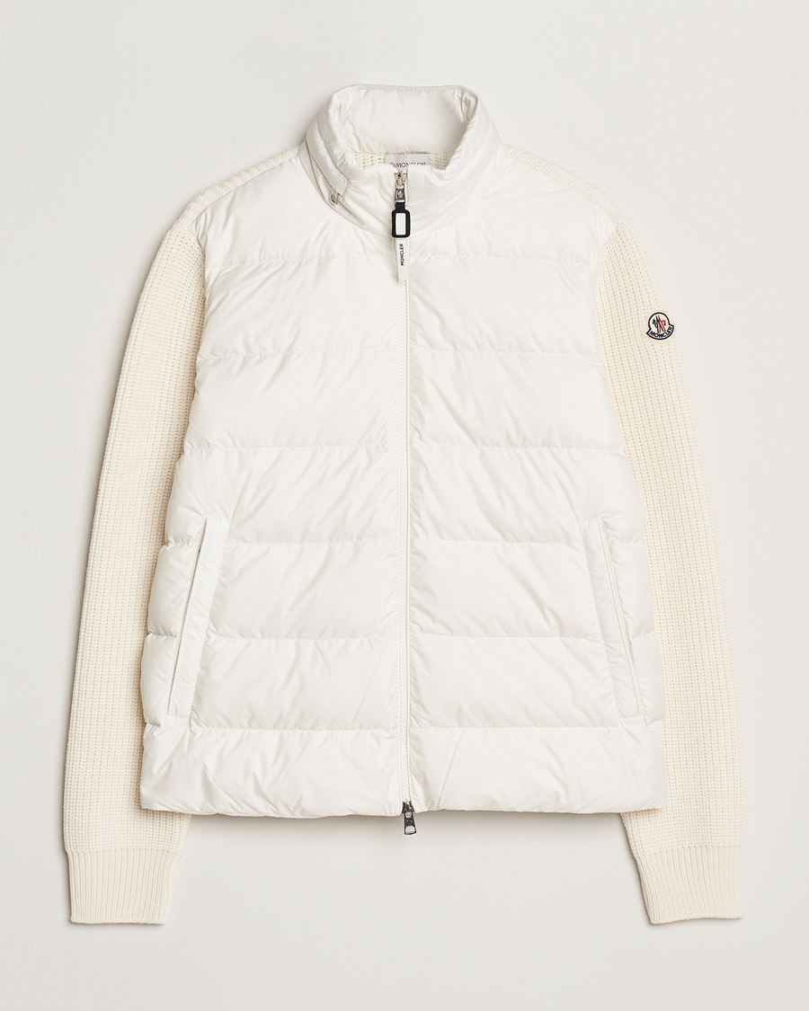 Herr | Jackor | Moncler | Padded Zip Cardigan Off White