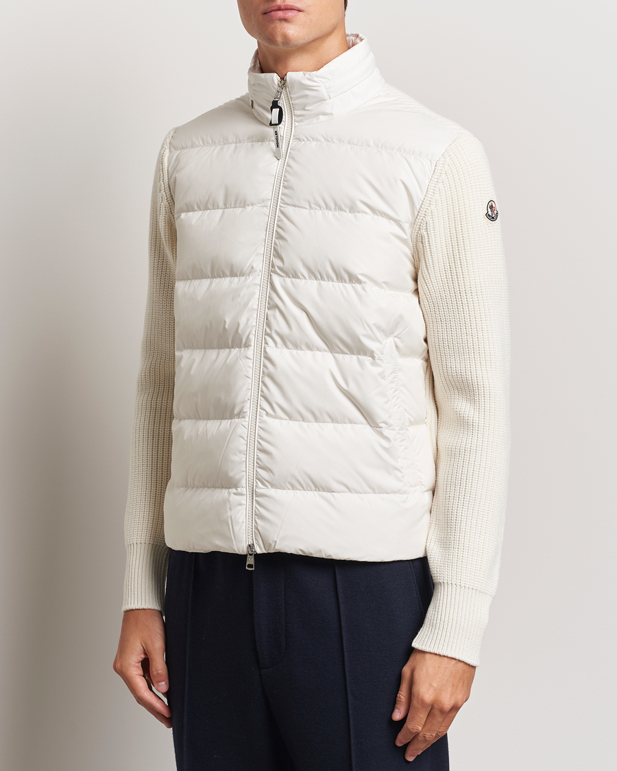 Herr | Jackor | Moncler | Padded Zip Cardigan Off White